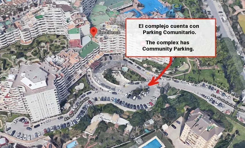 Apartamento Benal beach suite, estudio con parque acuático y vistas al mar. Benalmádena