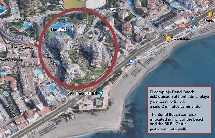 Benal Beach Suite, Parque Acuatico Y Vistas Al Mar Benalmadena 0*,
